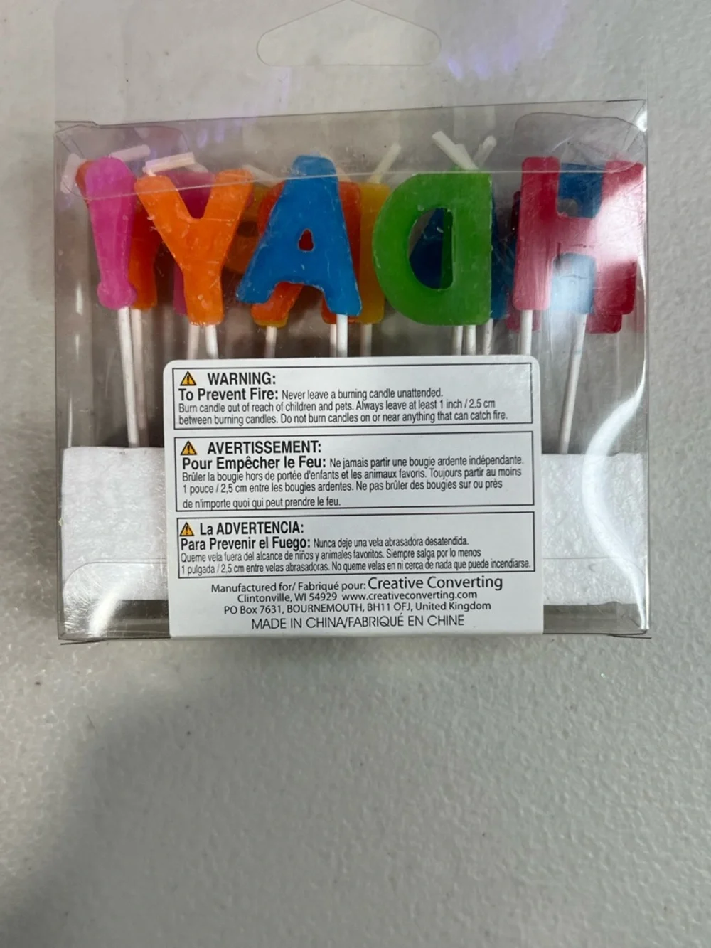 Pick Candles Happy Letter Birthday Candles - Multicolor